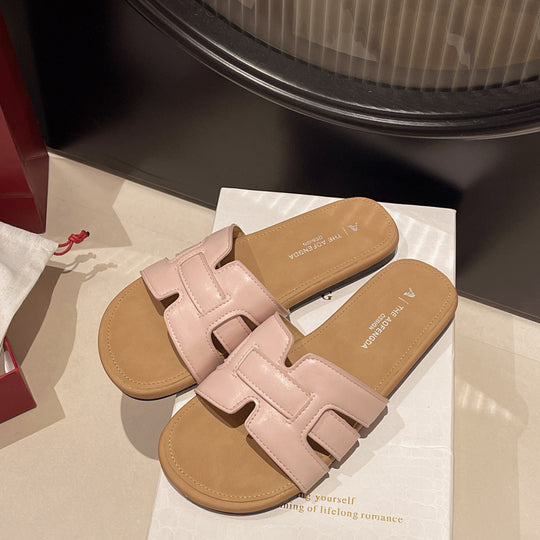 Damen Trendige Slide-Sandalen mit modischem Riemendetail R&B