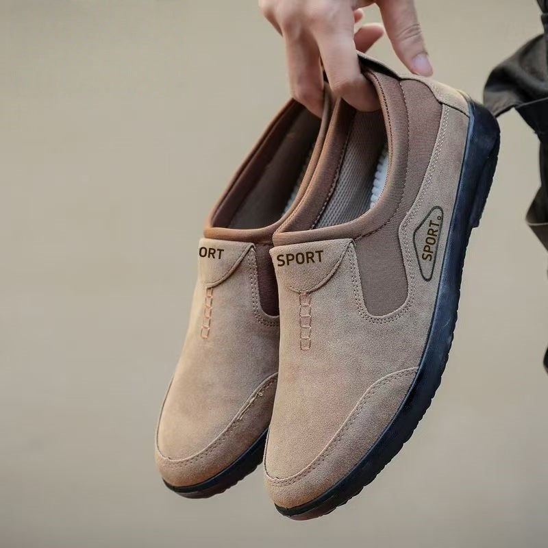 Herren Bequeme Slipper-Sneaker mit elastischem Einstieg und flexibler Sohle R&B