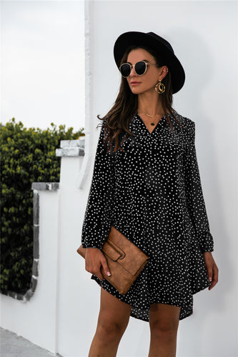 Damen Polka-Dots Kleid R&B