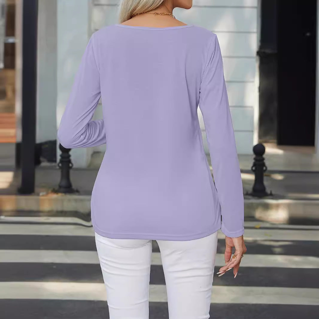 Damen Langarmshirt mit raffinierten Knopfdetails R&B