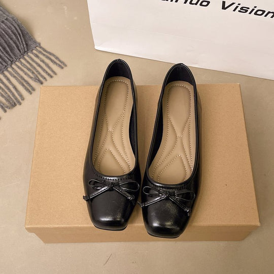 Damen Ballerinas mit zartem Schleifenakzent und gepolsterter Innensohle R&B