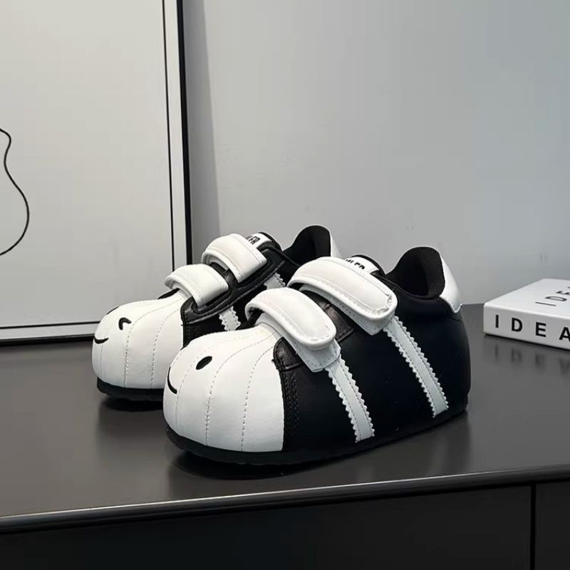 Damen Bequeme Kindersneaker mit niedlichem Tiermotiv und praktischem Klettverschluss R&B