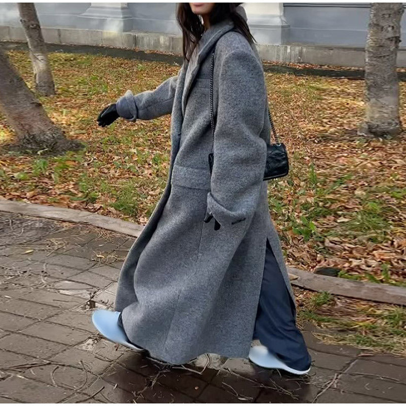 Damen oversized Wollmantel R&B