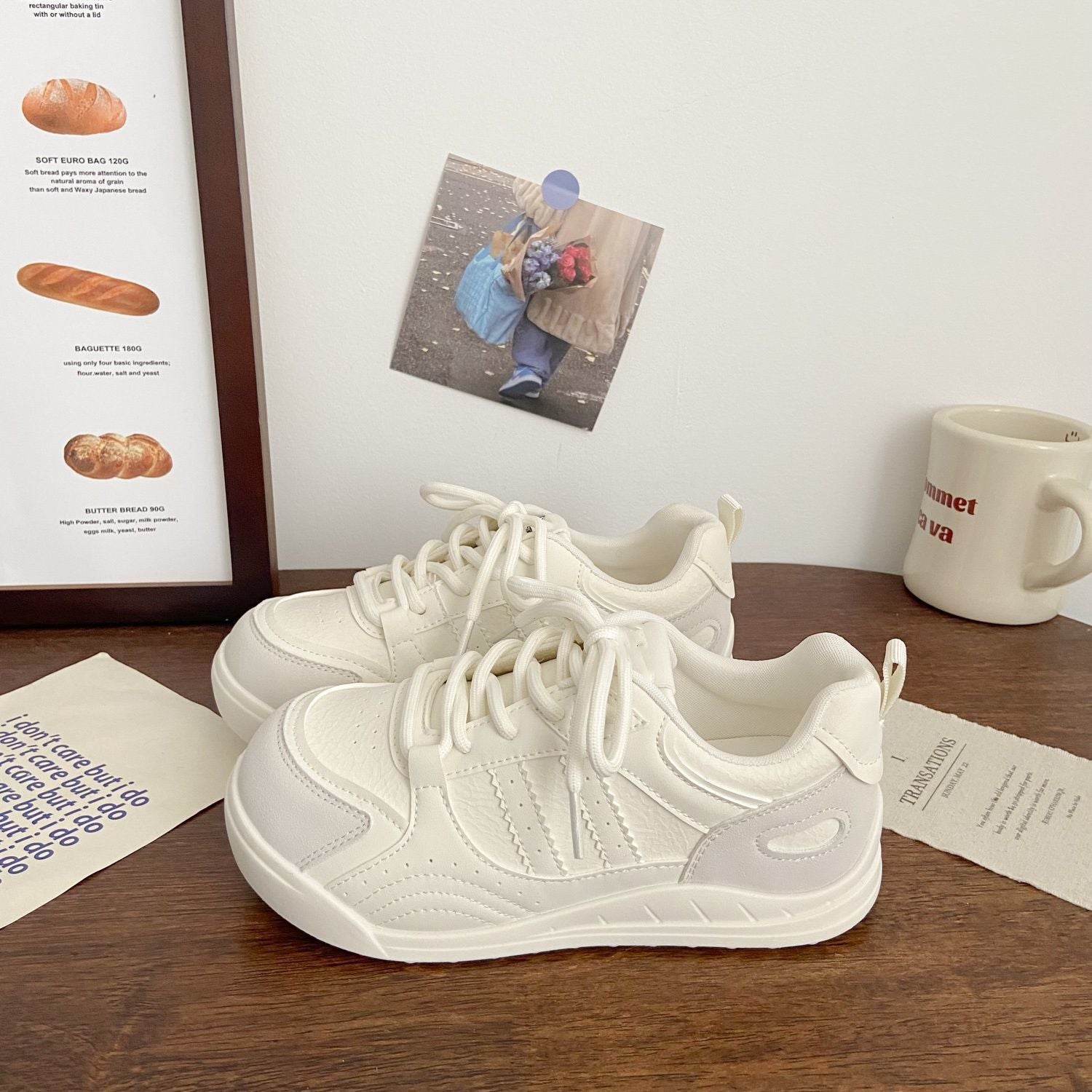 Damen Bequeme Freizeitsneakers mit atmungsaktivem Obermaterial und flexibler Sohle