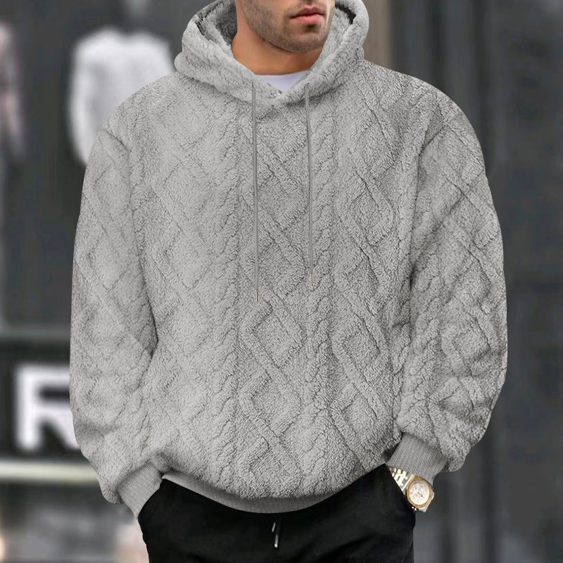 Herren Kuscheliger Hoodiepullover mit strukturiertem Design und modernem Schnitt R&B