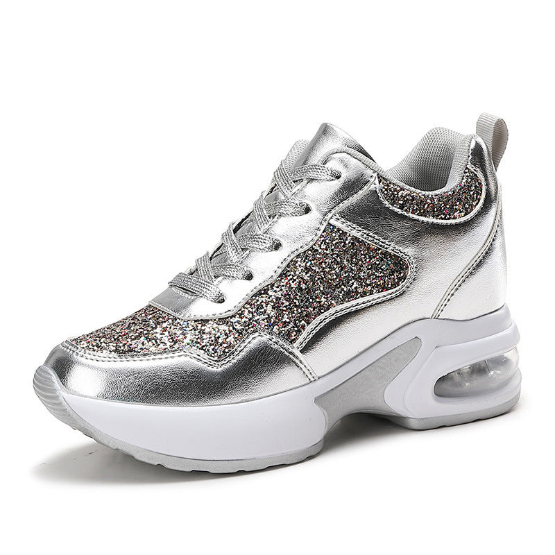 Damen Glitzernde Sneakers mit dämpfender Sohle