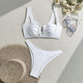 Damen Sportlicher Bikini mit dekorativem Cut-Out R&B