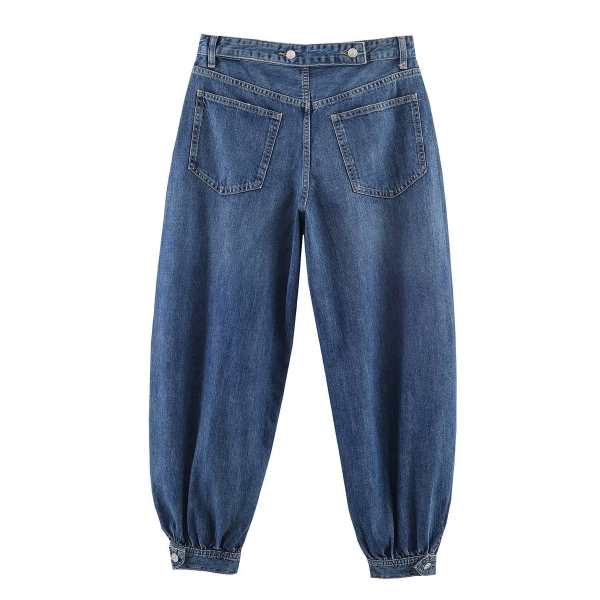 Damen Tapered Jeans mit elastischem Bündchen und bequemer Passform R&B