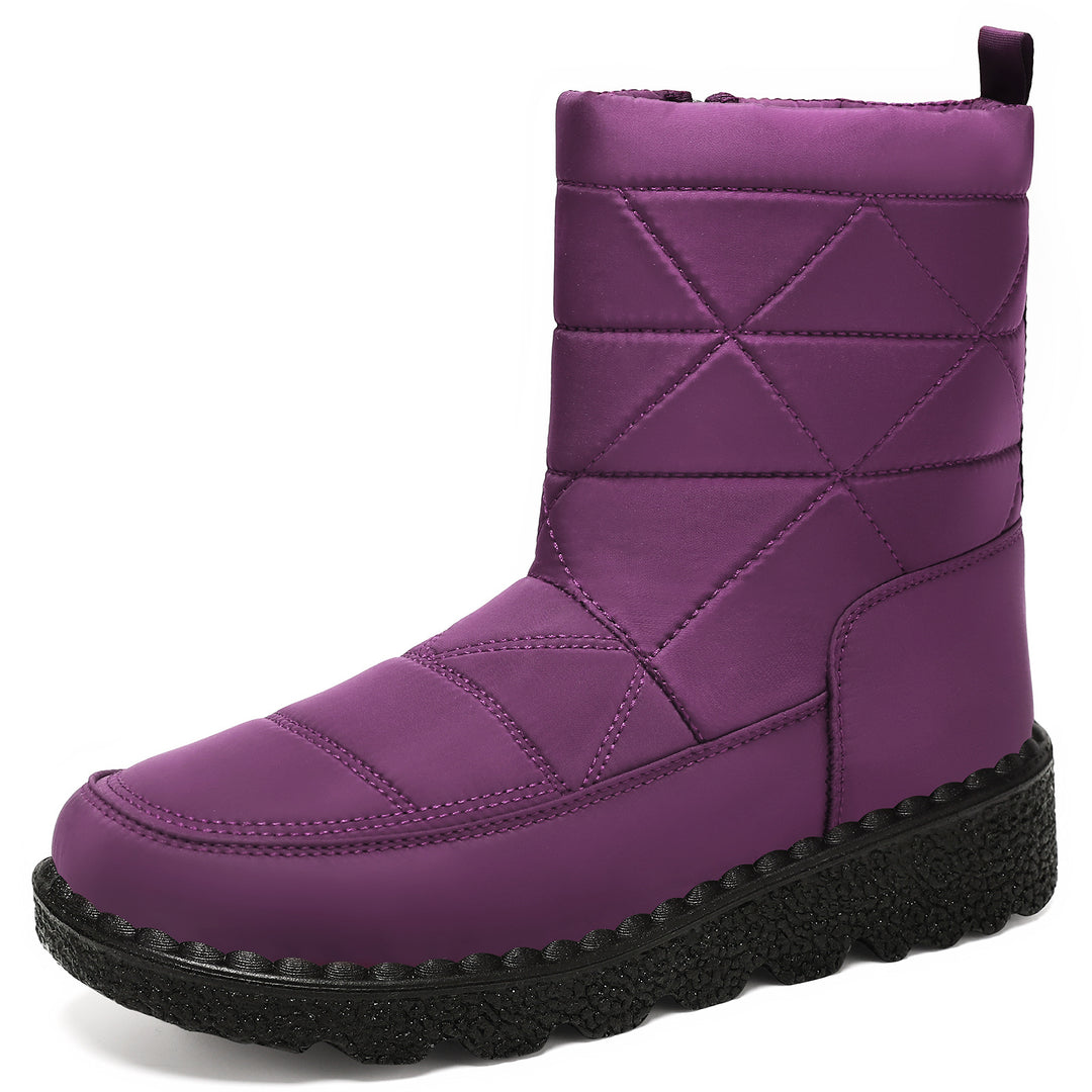 Damen Komfortable Winterstiefel mit hohem Schaft und rutschfester Sohle R&B
