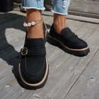 Damen Mokassin-Schuhe mit eleganter Verzierung und robuster Sohle R&B