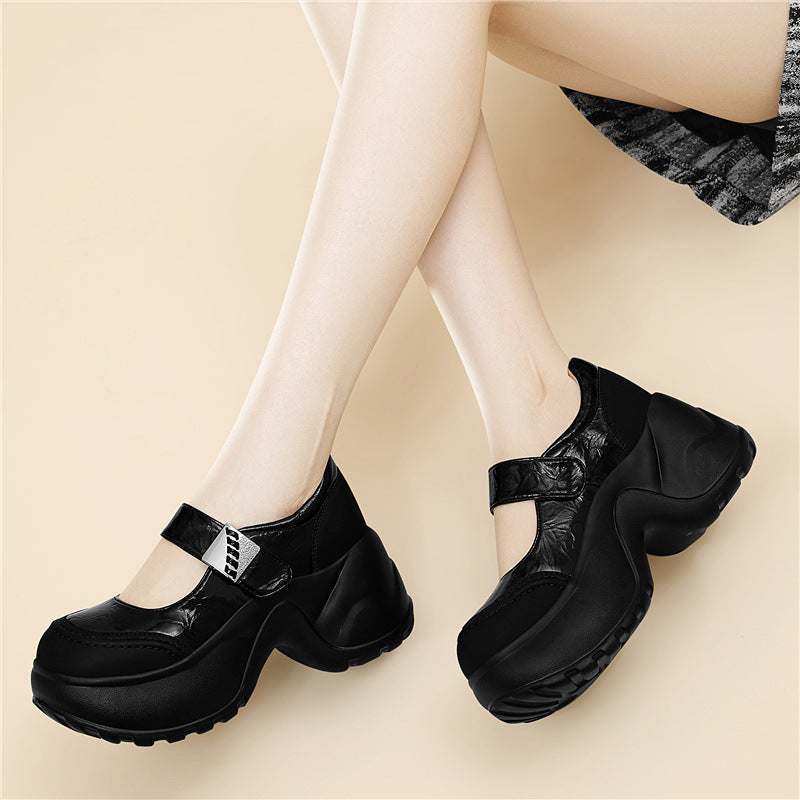 Damen Halbhohe Komfort-Schuhe mit verstellbarem Riemen R&B