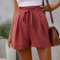 R&B | Einfarbige Shorts mit hoher Taille für Frauen