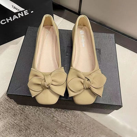 Damen Ballerinas mit dekorativem Schleifen-Design und hochwertigem Kunstleder R&B