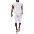 Herren lässiges Freizeit-Set aus hochwertigem Baumwollmix mit Oversize-Schnitt R&B