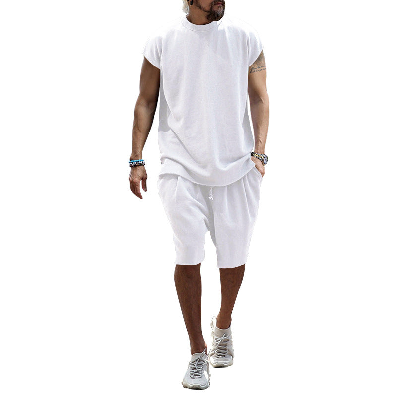 Herren lässiges Freizeit-Set aus hochwertigem Baumwollmix mit Oversize-Schnitt R&B