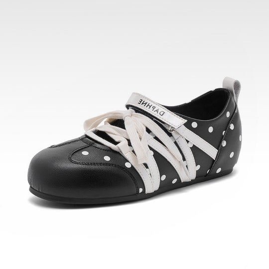 Damen elegante Ballerinas mit Punkten R&B
