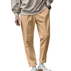 Herren elegante Freizeithose mit lockerem Schnitt und atmungsaktiver Struktur R&B