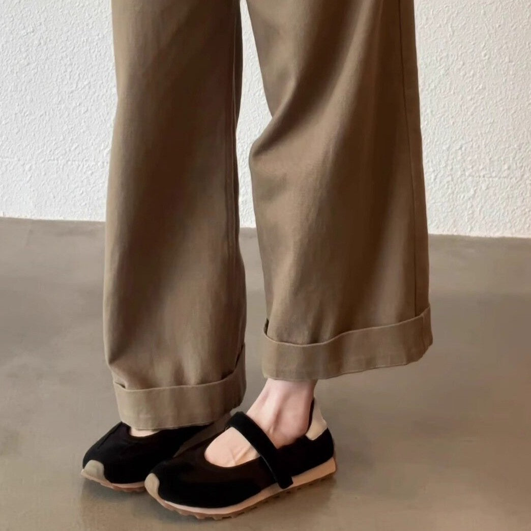Damen modische Sneakers mit verstellbarem Klettverschluss und komfortabler Sohle R&B