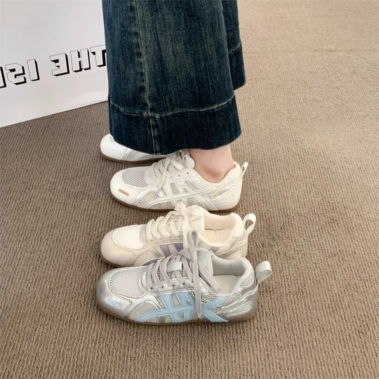 Damen Sportliche Sneakers mit atmungsaktiver Mesh-Oberfläche und stoßdämpfender Sohle R&B
