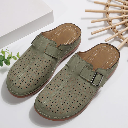 Damen Komfortable Clogs mit raffiniertem Lochmuster R&B