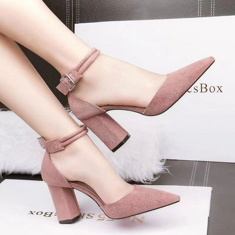 Damen Elegante Slingback-Pumps mit Blockabsatz und stilvollem Riemchen-Design R&B