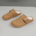 Damen Bequeme Clogs mit modischem Riemen und atmungsaktiver Obermaterialstruktur R&B