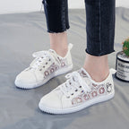 Damen Sneakers mit floralen Einsätzen und verstärktem Komfort R&B