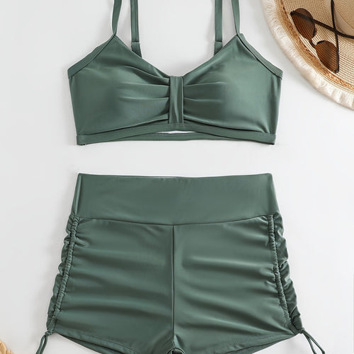 Damen Sportliches Bikini-Set mit innovativem Rüschendesign R&B