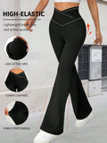 Damen Hochgeschnittene Yoga-Leggings mit Bauchkontrolle und 4-Wege-Stretch R&B