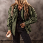 R&B | Vintage Winddichte Arbeitsjacke Mit Kapuze Und Mehreren Taschen