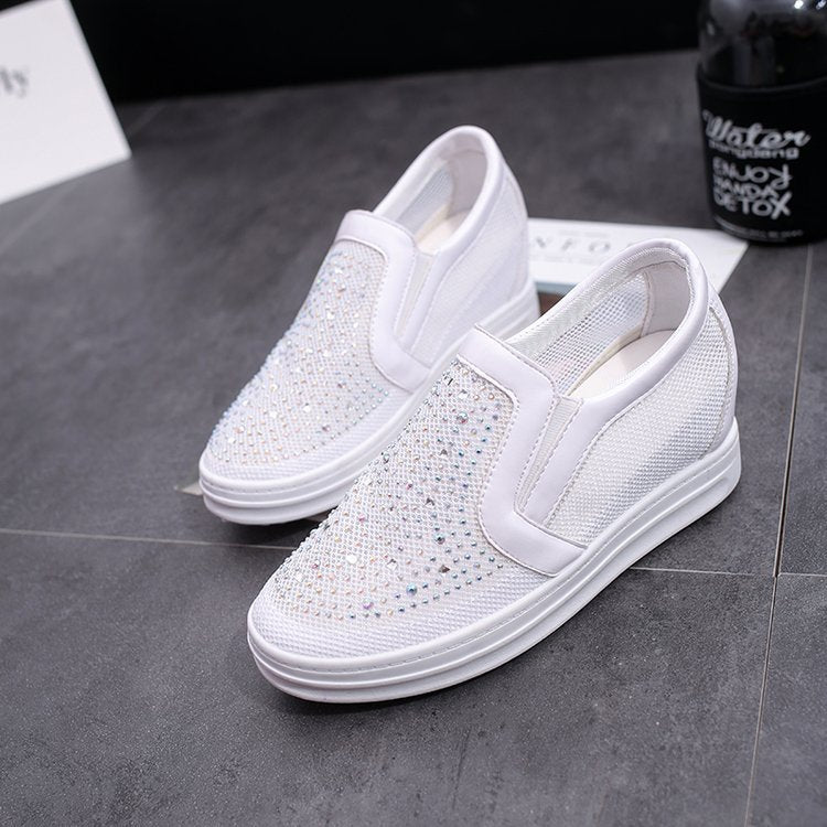 Damen Sneaker mit funkelnden Strassdetails und atmungsaktivem Obermaterial R&B
