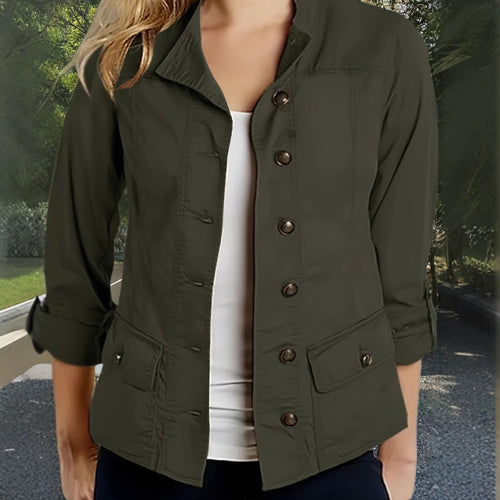 Damen Leichte Sommerjacke mit praktischen Taschen R&B