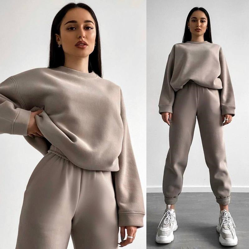 Damen bequemer und trendiger Sweatanzug R&B