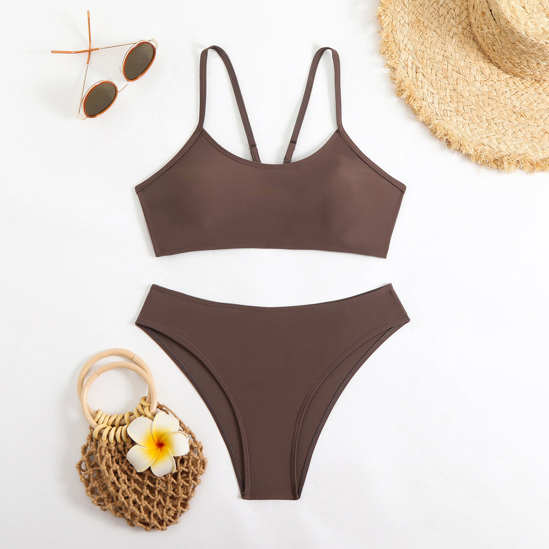 Damen Sportliches Bikini-Set mit verstellbaren Trägern R&B