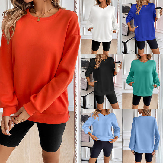 Damen Casual Sweatshirt mit Weichen Materialien und Lässigem Schnitt R&B