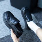 Damen Komfortable Loafers mit modischem Klettverschluss