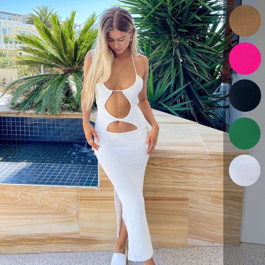 Damen Figurbetontes Kleid mit Cut-Outs R&B