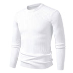 Herren modischer Strickpullover mit strukturiertem Zopfdesign R&B