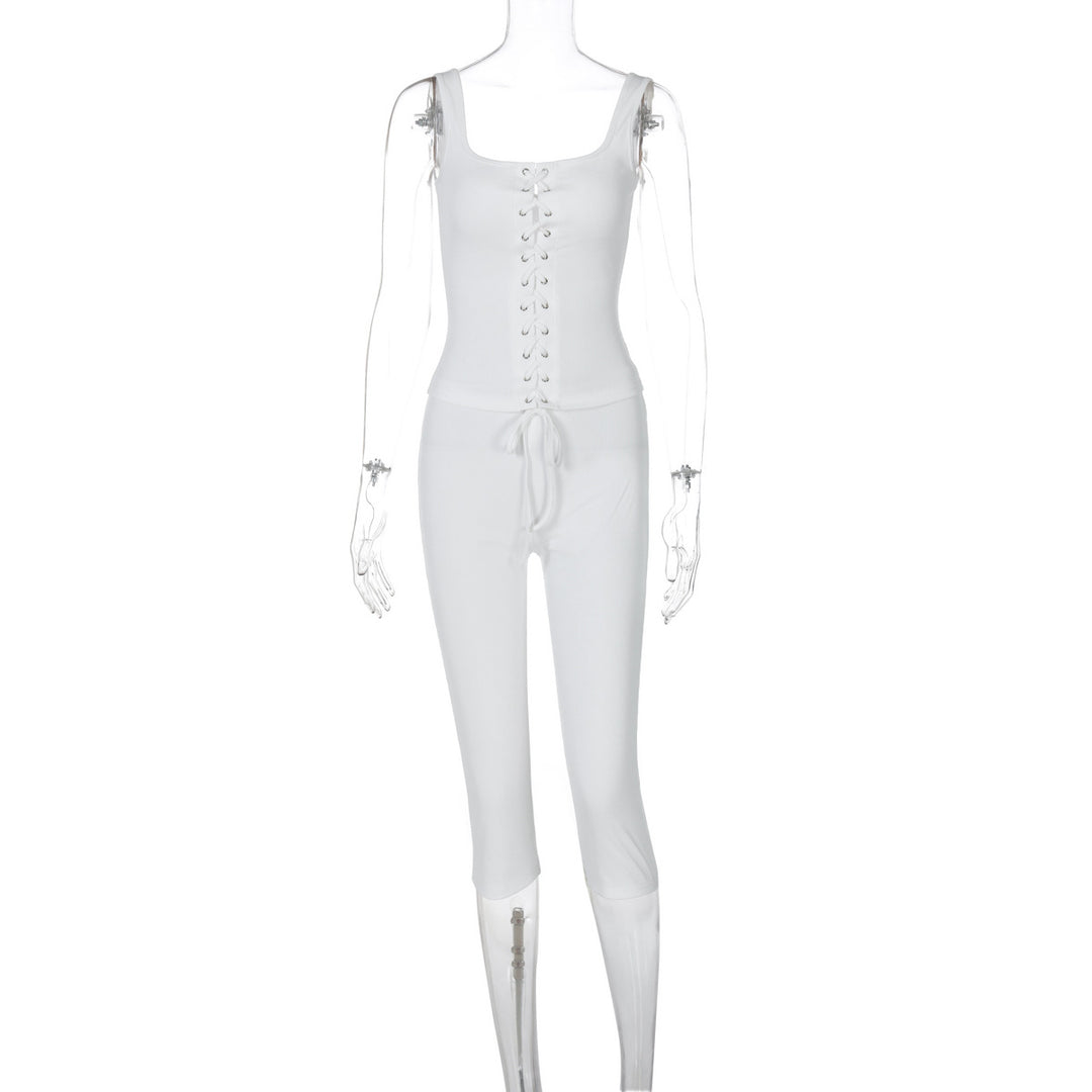 Damen Figurbetontes Midikleid mit Schnürung R&B