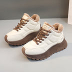 Damen gefütterte High-Top Sneakers mit rutschfester Sohle R&B