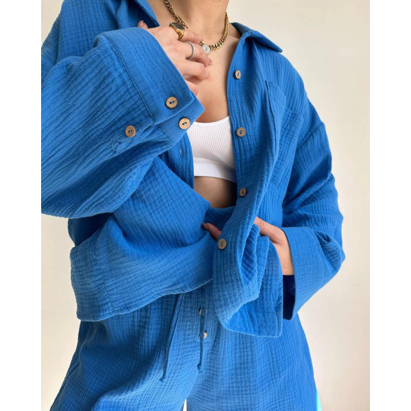 Damen modische und lässige Shirtjacke R&B