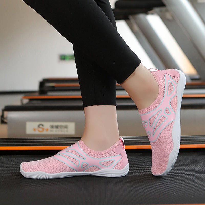 Damen Atmungsaktive Fitness-Schuhe mit rutschfester Sohle