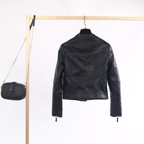 Damen lässige Bikerjacke aus hochwertigem  R&B