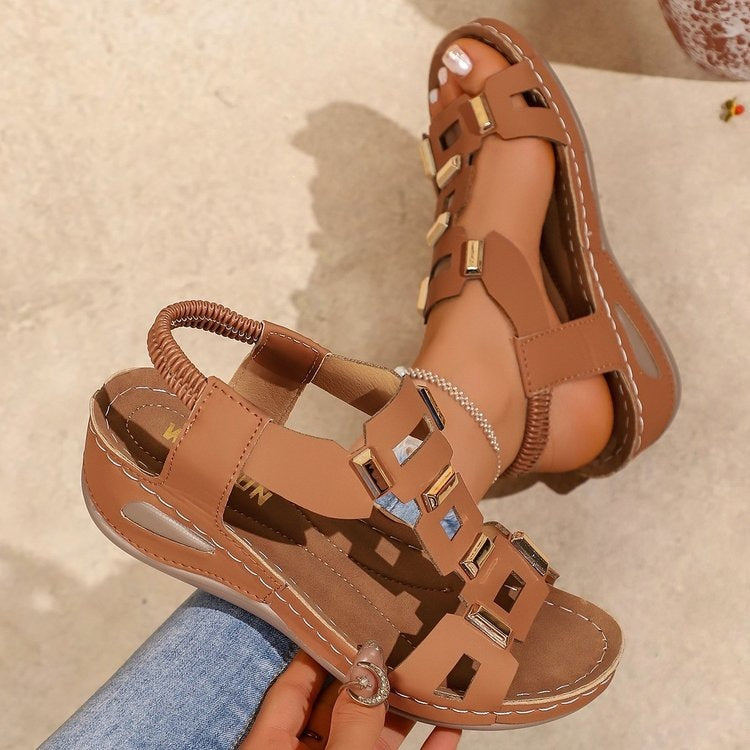Damen Modische Sandalen mit Sicherheitsverschluss R&B