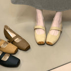 Damen elegante Ballerinas mit verstellbarem Riemen R&B