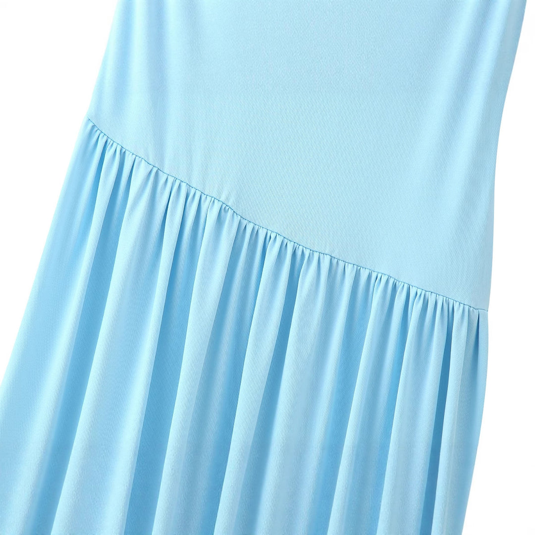 Damen Maxi-Kleid mit dekorativer Raffung und eleganter Drapierung R&B