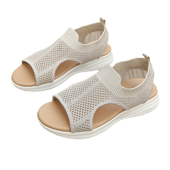 Damen Freizeitsandalen mit atmungsaktivem Obermaterial und rutschfester Sohle R&B
