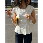 Damen Blusenshirt mit elegantem Kragen und tailliertem Schnitt R&B