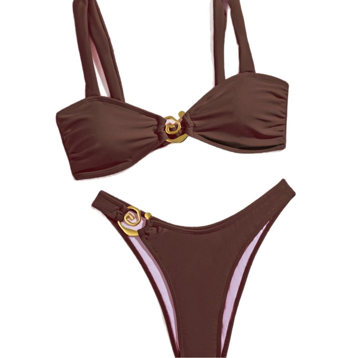 Damen Bikini-Set mit elegantem Goldverschluss R&B
