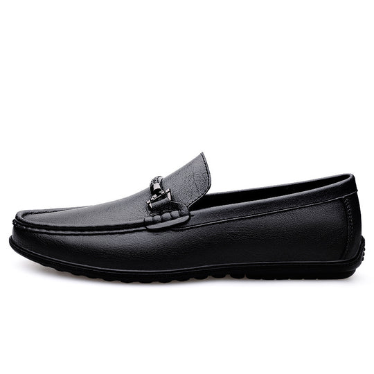Damen Elegante Mokassins aus hochwertigem Leder mit modischem Schnallenverschluss R&B